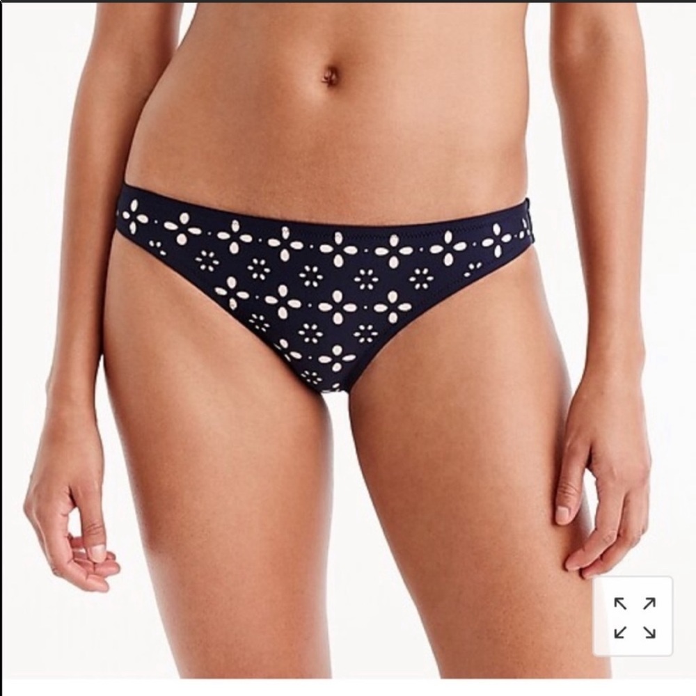 J crew laser cut swim bottoms